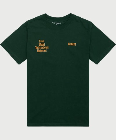 Carhartt WIP T-shirts S/S LETTERMAN I031010 Grön